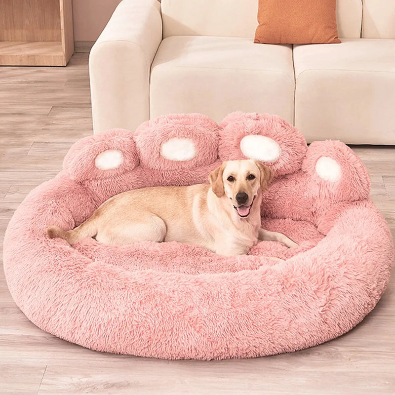 Cama para cachorros e gato,  para animais de estimação, formato de pata de urso, fofo e macio para trazer conforto  e mantelo bem quentinho para ter um bom soninho,muito  confortávele aconchegante, para pequenos, médios e grandes.